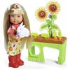 Simba Evi Love Garden - Bambola da giardino con aiuola rialzata e verdure per la raccolta, include coniglietto piccolo, bambola giocattolo da 12 cm, a partire dai 3 anni