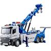 JWQFBC Modello di Gru Giocattolo Pressofuso, Regalo per Le Vacanze, Camion da Costruzione in Miniatura Realistico, Carro Attrezzi con Luci E Suoni