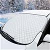 EnixwH 145 x 94 CM Copri Parabrezza Auto Parasole Auto Telo Copriauto Telo Macchina Pieghevole per Laterale Antineve Antipolvere Antighiaccio Anti UV Tutte Le Stagioni la Maggior Parte dei Veicoli
