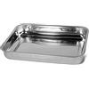 Frabosk STEEL PAN 10505 Teglia in Acciaio Inox Aisi 430, 35 x 26 cm