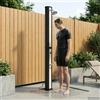 Vidaxl Doccia solare con testa doccia e rubinetto 40 l Nero e Argento