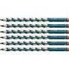 STABILO EASYgraph - Matita Ergonomica triangolare - per Destrimani - Petrolio - Confezione da 6 - Gradazione HB