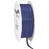 PRÄSENT C.E. PATTBERG Nastro raso colore blu scuro, nastro di raso per impacchettare regali, lungh. 50 m, largh. 3 mm, nastro per pacchi regalo, per decorare e bricolage, per varie occasioni