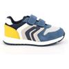 Geox B ALBEN BOY A - Scarpe da ginnastica Baby - Jungen, Jeans/Yellow,