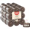 Bolsius - candeline profumate - legno antico - 108 pezzi - 6 Ore - coppe transparenti