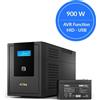nJoy Cadu 1500 Line Interactive UPS Alimentazione di emergenza per LAN, PC, modem/router, TV e sistemi di sicurezza