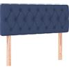 vidaXL Testiera blu 100x7x78/88 cm Tessuto