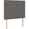 vidaXL Testiere 2 pz. Grigio 80x5x78/88 cm in Similcuoio