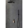KARAG Set doccia a incasso ANDARE con doccetta cromata KARAG Finitura: cromo nero e oro rosa,