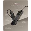 Icy Box IB-DK4038-LCD Dockingstation IcyBox Spade Dock 4038 7 in 1 mit LCD Display