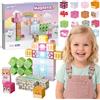 Woopie - Cubi magnetici, 48 pezzi - Puzzle 3D educativo Montessori