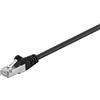 Goobay 150 cavi patch Goobay 68669 CAT 5e, SF/UTP, neri, 2 m - Conduttore in alluminio rivestito in rame (CCA)