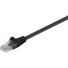Goobay 40 cavi patch Goobay 68646 CAT 5e, U/UTP, neri, 15 m - Conduttore in alluminio rivestito in rame (CCA)