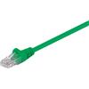 Goobay 150 cavi patch Goobay 68368 CAT 5e, U/UTP, verde, 3 m - Conduttore in alluminio rivestito in rame (CCA)