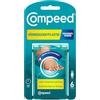 Compeed Cerotti per calli medi, idratanti, idrocolloide per dita dei piedi, rimozione rapida dei calli, 1,7 x 5,7 cm, 6 pezzi