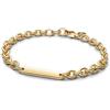 PANDORA Moments 569523C00-18 - Bracciale in argento sterling placcato oro 14 carati, 18 cm