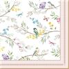 EASY LIFE 20 tovaglioli con motivo animali, piccoli uccelli su rami delicati come decorazione da tavola. Tovaglioli di carta con motivo. Anche per decoupage e decoupage 33 x 33 cm