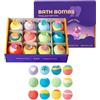 Generico Bath Balls - Resin, Colorful Bath Toys With Hidden Surprise Figurines | Effervescent Bubble Bathtub Spa Cleanser Kids Bathroom Fun Sensory Play Kit For Boys Girls Home