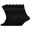 pierre cardin underwear Pierre Cardin Calzino da uomo in cotone pettinato, set di 6 calzini alti da uomo, morbidi e confortevoli, neri, taglia 43/46, N., 43-46