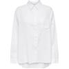 ONLY Onltokyo L/S Camicia Misto Lino Pnt Noos Donna, Bianco Brillante