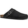 Geox U GHITA C, Sandalo Scorrevole Uomo, Black, 45 EU