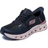 Skechers Donna Glide-Step Pro Radiant Stride Slip-In ALLENATRICE, Black Mesh/Rose Gold Trim, 37 EU