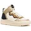 Geox J Laquinny Girl, Scarpe da Ginnastica, Lt Ivory Platinum, 30 EU