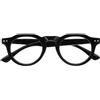 OPULIZE RIO Occhiali da Lettura Anti Luce Blu - Montatura con Bordo Superiore Piatto - Nero - Uomo e Donna - Cerniere a Molla - B53-1 - +1.50