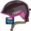 ABUS casco per bambini Smiley 3.0 ACE LED - casco da bici con luce - vestibilità profonda e spazio per il codino - per bambine e bambini
