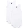 Petit Bateau A01T5, Body senza maniche (Pacco da 2) Bimbo 0-24, Variante 1, 24 mesi