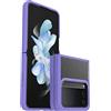 Otterbox Cover per Samsung Galaxy Z Flip4Thin Flex, resistente a shock e cadute, i n 2 pezzi, testata 2x vs norme anti caduta MIL-STD 810G, per telefoni pieghevoli, Trasparente/Viola