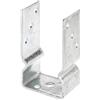 Alberts 217617 Staffa portapalo ad U, da avvitare o per la posa in opera nel calcestruzzo, zincata a caldo, zincato a caldo, larghezza libera 81 mm