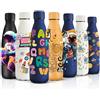 HoneyHolly Borraccia Termica, Senza BPA, Borraccia Bambini, 500ML Acciaio Inossidabile 18/8, Bottiglia Termica A Prova di Perdite, Borraccia Acciaio Inox per Scuola, Ufficio e Attività All'aperto