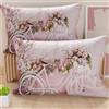 PETTI Artigiani Italiani - Coppia di Federe Cuscino 50x70 cm in Microfibra, Cuscini Arredo Camera da Letto, Divano, Salotto, Set 2 Fodere Copricuscino, Federa Shabby 333, 100% Made in Italy