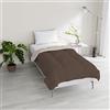 Italian Bed Linen Piumino invernale imbottito bicolore Sogni e Capricci, Marrone/Panna, Piazza e Mezza 200x200cm