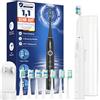YTEATH PRO Spazzolino Elettrico Sonico per Sbiancante Denti - Spazzolino Denti Sonico Adulti con Custodia da Viaggio, 5 Modalità, Impermeabile IPX7, Spazzolino Elettrico da Viaggio Ricaricabile, Bianco Perla