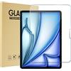 ProCase Pellicola iPad Air 13 Pollici M3/M2 2025/2024, Vetro Temperato per iPad Air 13" (Modello:A3268 A3269 A2898 A2899 A2900), Anti Graffio,Durezza 9H -1 Pezzi