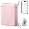 NIIMBOT D110 Mini Etichettatrice con Etichette, Stampante di Etichette Bluetooth, App Versatile con 60+ Caratteri e Oltre 1000+ icone, per Organizzare Casa, Cucina, Scuola e Ufficio, Rosa