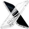 JETech Cover Magnetica Slim per iPhone 17 Pro 6,3 Pollici Compatibile con MagSafe, Protezione Completa per Obiettivo della Fotocamera, Custodia Ultra Sottile Leggera Trasparente (Trasparente)