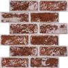 COMSTICKC Adesivi Murali 3D Mattoni, Alta qualità PVC Pannelli Murali 3D Adesivi, 10 Pezzi 30 x 30cm, Pannelli Decorativi per Pareti 3D per Soggiorno, Bagno, Cucina Decorativo Parete Interne, Rosso profondo