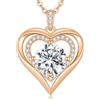 CDE Collana Donna Cuore Regalo Gioielli Donna Pendente Argento S925 Diamante in Moissanite 1-3ct Purezza VVS1 Colore D per Festa Della Mamma Compleanno San Valentino per Lei Mamma Fidanzata Moglie Amica