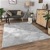 Paco Home Tappeto Salotto Moderno Soggiorno Pelo Corto Motivo Boho Motivo Scandinavo 3D Moderno, Dimensione:120x160 cm, Colore:Grigio 2