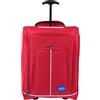 PROVITERA Trolley Frigo da Viaggio Rivestimento Morbido, Bagaglio a Mano per Viaggiare con Vano Termico Refrigerante, Valigia Manico Telescopico, 30 x 20 x 50 cm, Coveri Viale Morin (Rosso)