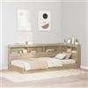 PUGYNBK Testata in rovere Sonoma 80 cm in legno con stazione di ricarica integrata e ripiani per organizzare in camera da letto moderna, minimalista