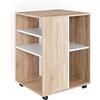 Vicco Contenitore per rotoli, Sonoma, 59.4 x 52.6 cm, utilizzabile in modo flessibile con ruote per uso mobile