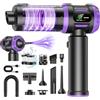Apgoza Aspirapolvere Senza Fili, 27000Pa 5 IN 1 Aspirapolvere per Auto Portatile con Batteria Ricaricabile 120 W Motore Brushless, 2 Filtri HEPA Lavabili Riutilizzabili per Casa Auto Ufficio Peli Domestici