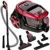 MPM - Aspirapolvere senza sacco - Contenitore da 2,5 litri - Filtro HEPA - con accessori e manico telescopico - 850 W