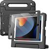 JETech Custodia Bambini per iPad 10,2 Pollici (9a/8a/7a Generazione, 2021/2020/2019) con Pellicola Prottetiva, Protezione Tablet Cover per Antiurto con Supporto (Nero)