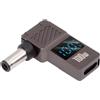 cablecc USB-C Type-C Smart LED Display Ingresso a 100 W Uscita DC 7,4x5,0 mm Jack Alimentazione 20 V 5 A PD Carica 65 W Adattatore per DE-LLLaptop