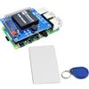 sb components Cappello RFID per Raspberry Pi con display OLED da 0,91, cappello di espansione RFID Shield per Raspberry Pi 4B/3B+/3B/2B/B+/A+/Zero e Zero W, lettore RFID Raspberry Pi e scheda di